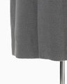Wool Boa Double Breast Coat - grey