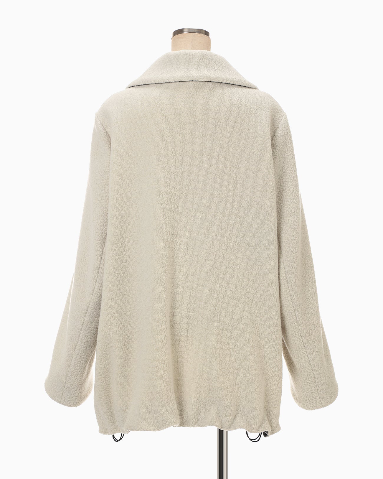 Wool Boa Coat - ecru - Mame Kurogouchi