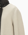 Wool Boa Coat - ecru