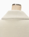 Wool Boa Coat - ecru