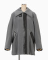 Wool Boa Coat - grey