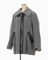 Wool Boa Coat - grey