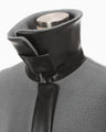Wool Boa Coat - grey