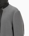 Wool Boa Coat - grey