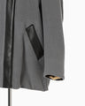 Wool Boa Coat - grey