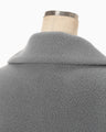 Wool Boa Coat - grey