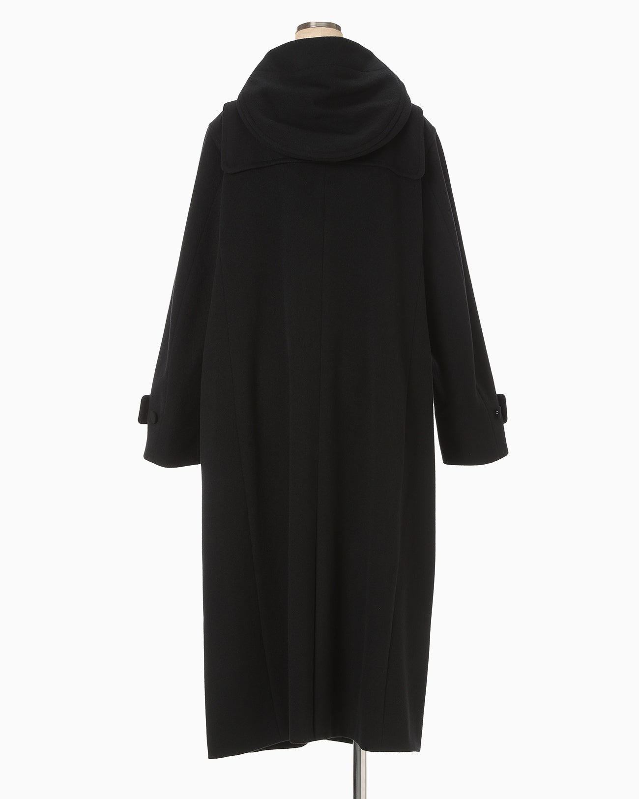 Cording Embroidery Duffle Coat - black - Mame Kurogouchi