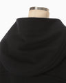 Cording Embroidery Duffle Coat - black