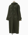 Cording Embroidery Duffle Coat - khaki