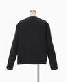 Cording Embroidery Short Duffle Coat - navy