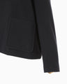 Cording Embroidery Short Duffle Coat - navy