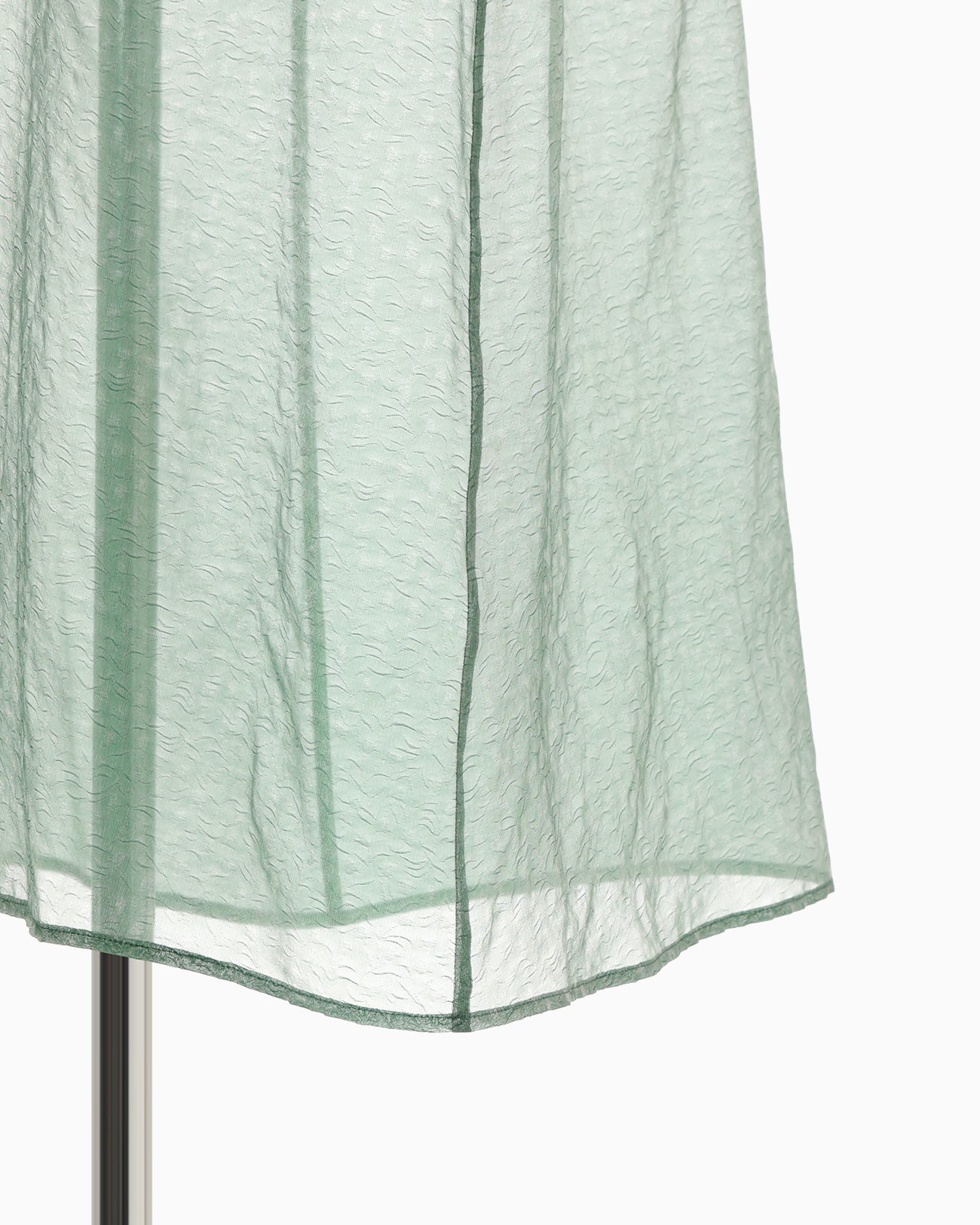 Floral Jacquard Sheer Dress - green - Mame Kurogouchi