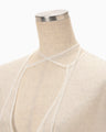 Floral Jacquard Sheer Dress - white
