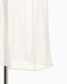 Floral Jacquard Sheer Dress - white