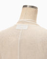 Floral Jacquard Sheer Dress - white