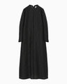 Arabesque Jacquard Long Dress - black