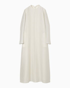 Arabesque Jacquard Long Dress - white