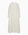 Arabesque Jacquard Long Dress - white