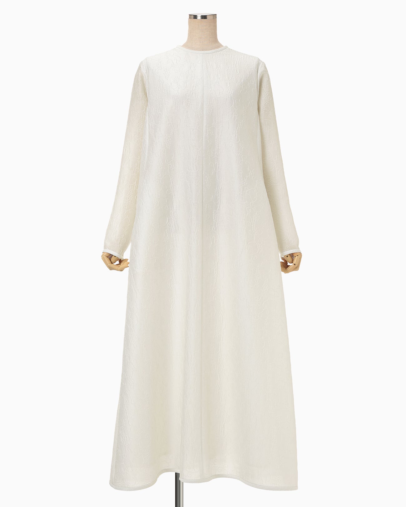 Arabesque Jacquard Long Dress - white - Mame Kurogouchi