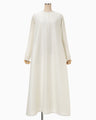 Arabesque Jacquard Long Dress - white