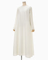 Arabesque Jacquard Long Dress - white
