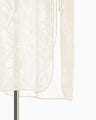 Washi Print Sleeveless Sheer Dress - white