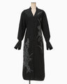 Washi Print Shirt Dress - black