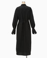 Washi Print Shirt Dress - black