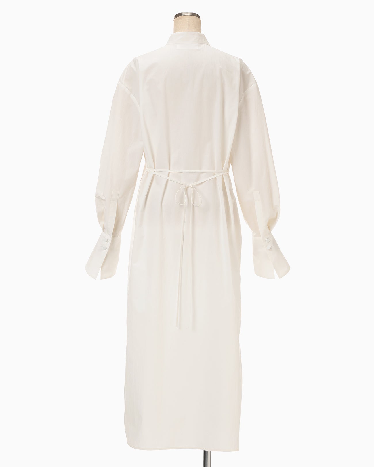 Washi Print Shirt Dress - white - Mame Kurogouchi