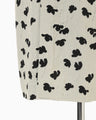 Double Layered Floral Jacquard Dress - ecru
