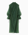 Shimmering Draped Dress - green