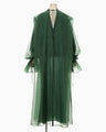 Shimmering Draped Dress - green