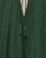 Shimmering Draped Dress - green