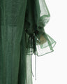 Shimmering Draped Dress - green
