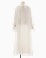 Shimmering Draped Dress - white