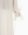 Shimmering Draped Dress - white