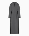 Wool Triacetate Lined Dress - grey