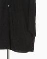 Floral Jacquard Shirt Dress - black