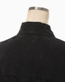 Floral Jacquard Shirt Dress - black
