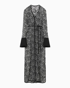 Tule Lace Dress - black