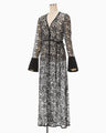 Tule Lace Dress - black