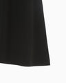 Triacetate Tule Lace Line Sleeve Dress - black