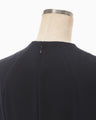 Triacetate 3D Floral Embroidery Dress - navy