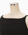 Triacetate Sleeveless Dress - black