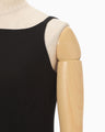 Triacetate Sleeveless Dress - black