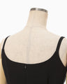 Triacetate Sleeveless Dress - black