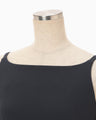 Triacetate Sleeveless Dress - navy