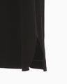 Triacetate Embroidery Neck Dress - black × black
