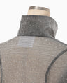 Floral Jacquard Sheer Anorak - black