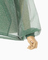 Floral Jacquard Sheer Anorak - green